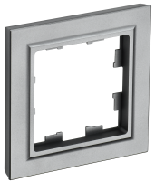 BRITE Рамка 1-местная РУ-1-БрС сталь IEK