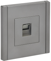 FORTE&PIANO Розетка компьютерная RJ45 кат.6 FP531 сталь IEK