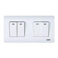 715400 - 4-клавишный выключатель с LED-подсветкой 10А 250В (CHINT)