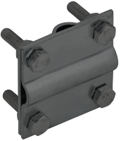 Зажим крестообразный полоса/пруток-полоса/пруток 30/8мм оцинкованная сталь TD IEK