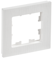 BRITE Рамка 1-местная РУ-1-Бр белый рифленый IEK