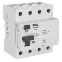 ARMAT Выключатель дифференциального тока R10N 4P 25А 100мА тип B IEK