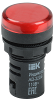 Лампа AD22DS(LED)матрица d=22мм красный 36В AC/DC IEK