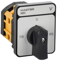 Переключатель кулачковый стандартная черная рукоятка 10А схема 67 MASTER IEK