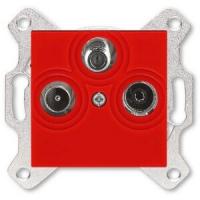 2CHH083303A6065 - Розетка TV-R-SAT, Levit, красный