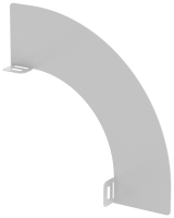 Перегородка разделительная 80мм поворота вертикального внешнего 90град RAL 9016 IEK