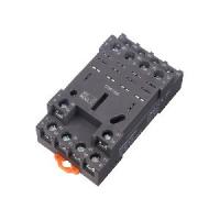 Цоколь STB14-E 4CO, 10A(300V), винтовой зажим, черный, на рейку DIN35, для RKL4CO, 56.34, RPM4, LY4