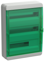TEKFOR Корпус пластиковый КМПн-54 IP65 зеленая прозрачная дверь IEK