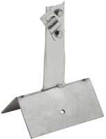 Держатель проводника круглого 6-10мм винтовой для конька широкого h=80мм нержавеющая сталь IEK