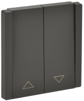 FORTE&PIANO Выключатель жалюзи 10А FP311 серый IEK