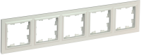BRITE Рамка 5-местная РУ-5-БрЖ жемчуг IEK