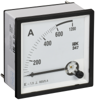 Амперметр аналоговый Э47 600/5А класс точности 1,5 72х72мм IEK