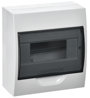 Корпус пластиковый ЩРН-П-8 черная прозрачная дверь IP41 GENERICA