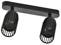 Светильник 4208 настенно-потолочный под лампу 2хGU10 черный IEK