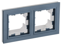 BRITE Рамка 2-местная IP44 РУ-2-БрМ-44 маренго IEK