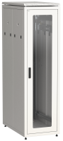 ITK LINEA N Шкаф напольный сетевой 19" 42U 800х1000мм стеклянная передняя дверь задняя перфорированная серый
