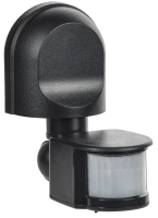 Датчик движения ДД-008 1100Вт 180град 12м IP44 черный IEK