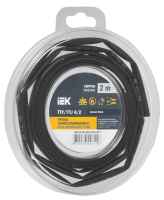 Трубка термоусадочная ТТУ нг-LS 4/2 черная (2м/упак) IEK