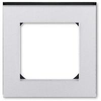 2CHH015010A6070 - Рамка 1 пост, Levit, серебро/дымчатый чёрный