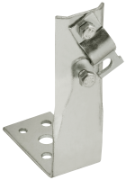 Держатель проводника круглого 6-10мм винтовой угловой h=80мм нержавеющая сталь IEK