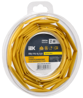 Трубка термоусадочная ТТУ нг-LS 5/2,5 желтая (2м/упак) IEK