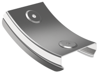 Крышка поворота плавного 45град вертикального внутреннего (тип В10) ESCA 80мм IEK