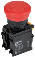 Кнопка "Грибок" без фиксации d=22мм 1NO+1NC красная MASTER IEK