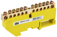 Шина PE "земля" на DIN-изол ШНИ-6х9-12-Д-Ж IEK