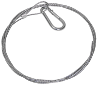 Трос стальной с карабином 10м IEK