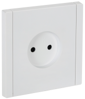 FORTE&PIANO Розетка 1-местная без заземления без защитных шторок винтовое крепление 10А FP218 белый IEK