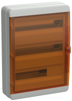 TEKFOR Корпус пластиковый КМПн-54 IP65 оранжевая прозрачная дверь IEK