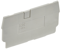 Заглушка для колодки клеммной CP 4мм2 серая IEK