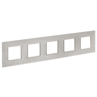 SKANDY Рамка 5-местная SK-F25Sh стекло шампань IEK