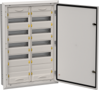 TITAN 5 Корпус металлический ЩРв-120 (2х60) 880х625х130мм IP31 серый (одна дверь) IEK