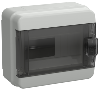 TEKFOR Корпус пластиковый КМПн-8 IP65 черная прозрачная дверь IEK