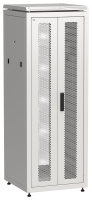 ITK LINEA N Шкаф сетевой 19" 33U 600х600мм двери передняя перфорированная задняя двустворчатая перфорированная серый