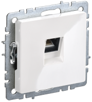 BRITE Розетка компьютерная RJ45 кат.6 РК11-БрБ белый IEK