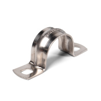 Скоба из нержавеющей стали СМД (INOX) 12-13 двухлапковая (Fortisflex)