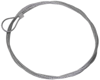 Трос стальной с петлей 5м IEK