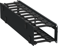 ITK Кабель-органайзер горизонтальный 19" 2U черный РФ
