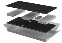 ITK LINEA N Комплект стенок боковых 800мм для шкафа 38U черный