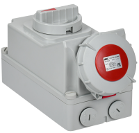 Розетка с механической блокировкой ССИ-825 32А-6ч/380В 3P+PE+N IP67 IEK