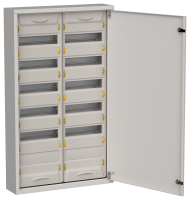 TITAN 5 Корпус металлический ЩРн-144 (2х72) 960х570х140мм IP31 серый (одна дверь) IEK