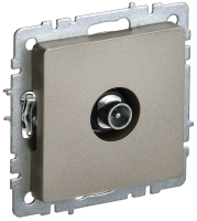 BRITE Розетка TV проходная РТВ10-0-БрШ шампань IEK