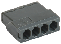 Строительно-монтажная клемма СМК 772-244 компактная с пастой (4шт/упак) IEK