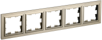 BRITE Рамка 5-местная РУ-5-БрШ шампань IEK