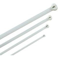 Хомут Хку 3,6х140мм со стальным замком белый (100шт) IEK