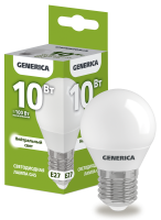 Лампа светодиодная G45 шар 10Вт 230В 4000К E27 GENERICA
