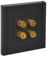 FORTE&PIANO Аудиорозетка 4-местная FP139 черный IEK