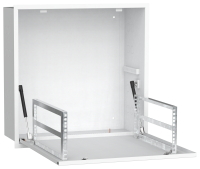 ITK LINEA R Шкаф встраиваемый потолочный 4U 600х600мм дверь металлическая белый